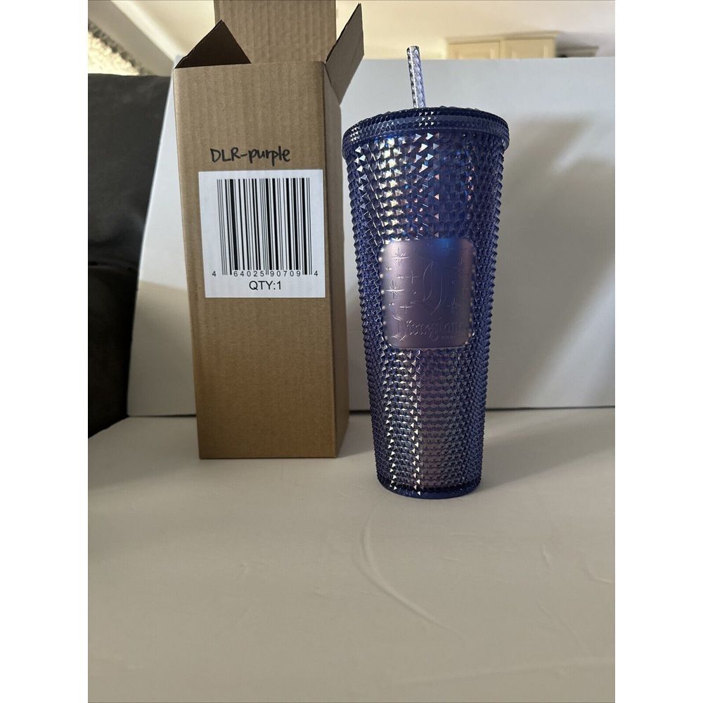 Disneyland Resort Starbucks 50th Anniversary Blue Studded Tumbler Cup Limited